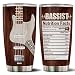 WONWIX Bassist Tumbler Bass Player Gifts for Women Men 20oz Insulated Stainless Steel With Lid Christmas Birthday Coffee Mug Travel Cup Water Bottle Gift For Guitarist Guitar Lover Musician