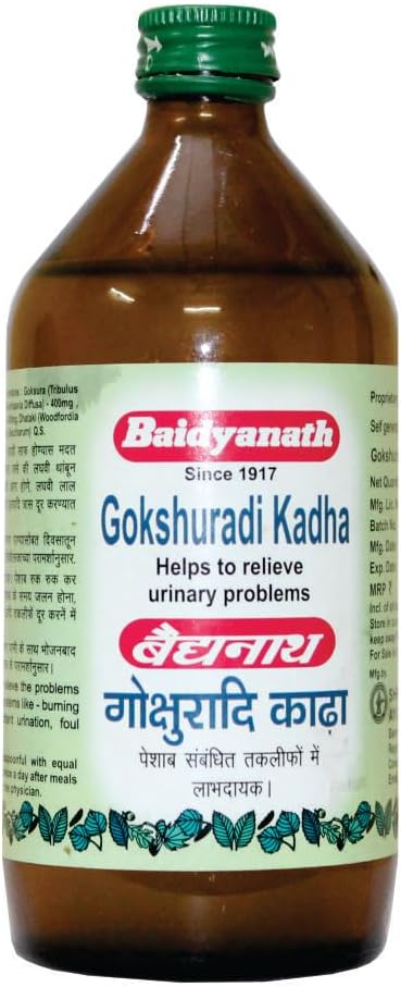 Baidyanath Asli Ayurved Gokshuradi Kadha | Helps To Relieve Urinary Problems - 450 Ml