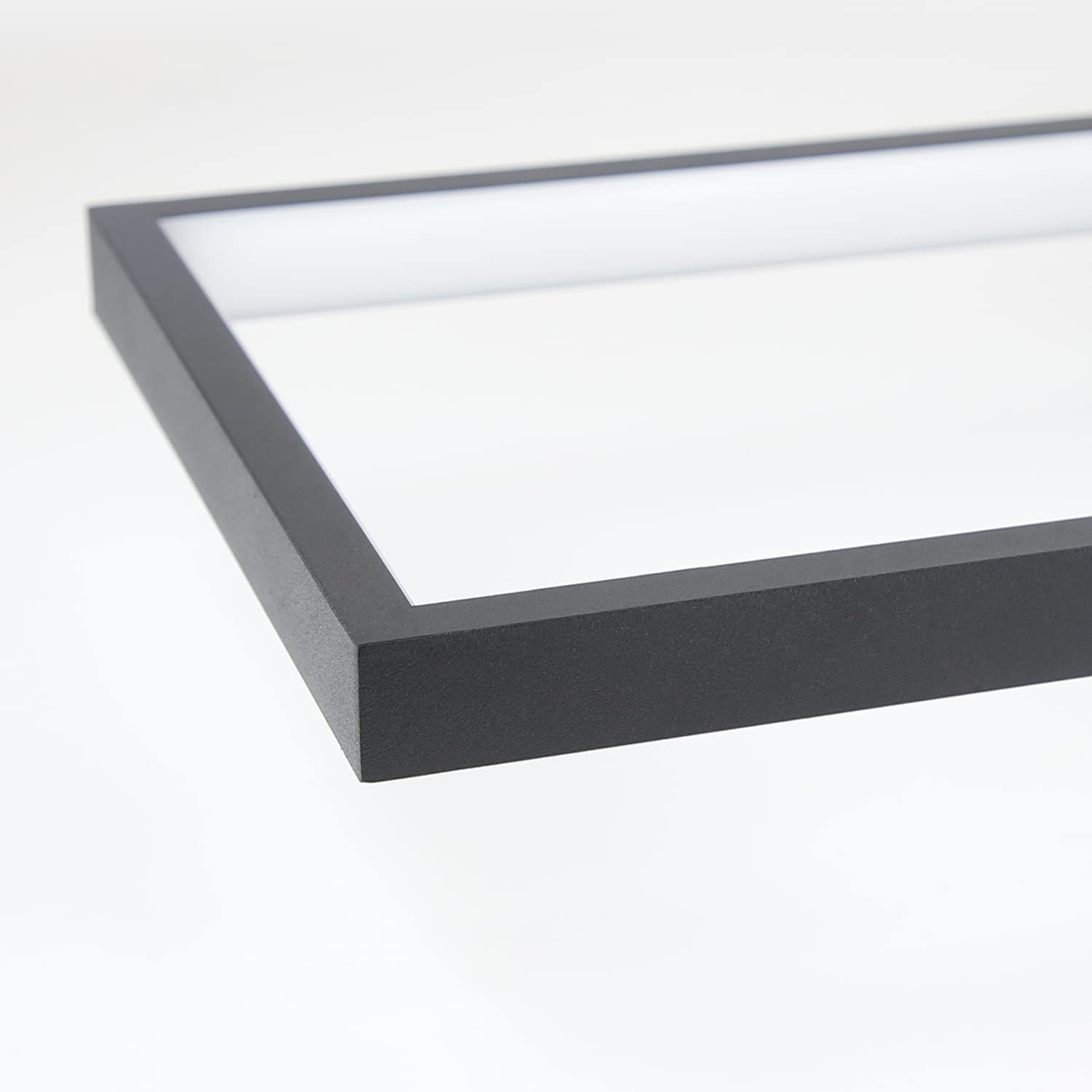 CBJKTX Deckenlampe Wohnzimmer Deckenleuchte Dimmbar - LED Modern mit | Fernbedienung Wohnzimmerlampe Schwarz Lang 60CM Schlafzimmerlampe Metall Küchenlampe Schlafzimmer küche Flur Arbeitszimmer