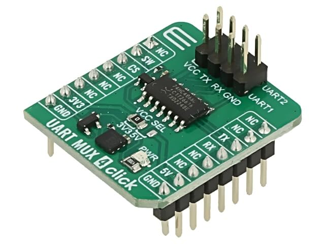 UART MUX 4 CLICK platine de multiplexage analogue 74HC4066D