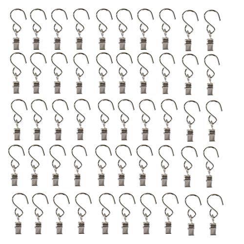 Mydio 50 Pack Stainless Steel Curtain Clip String Party Light And Outdoor Activities Wire-Party Supplies #TOP3
