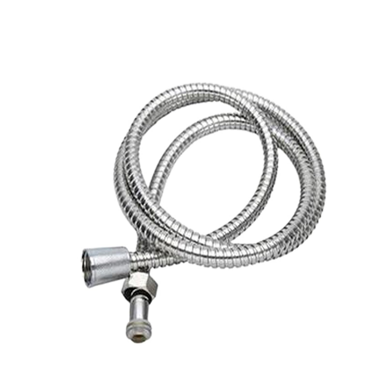 Hochdruck Edelstahl Dusche, 1,2 m/1,5 m Duschschlauch aus Edelstahl, Ersatz for Badezimmerduschen, 1/2 Zoll flexibler Schlauch/Rohr, explosionsgeschützte Rohre(150CM)