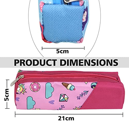 Image of TULMAN Polyester Multipurpose Pencil Pouch Kids B'Day Party Return Gifts to Carry Pencil Pens in Stationery Pouch with Zip Lock Accessories for Boys /Girls /Children (12 Pack),Multicolor