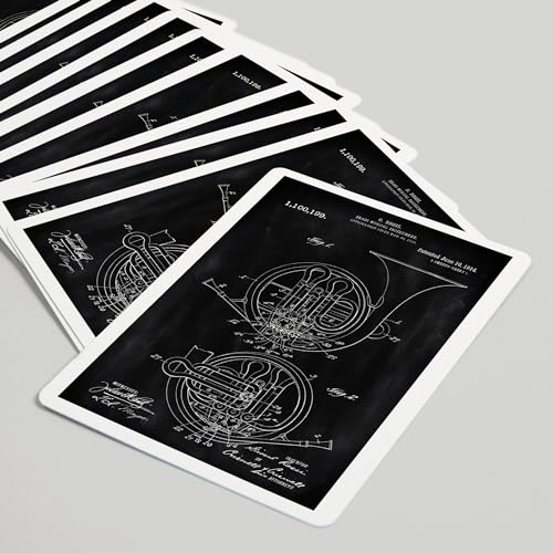 Baraja de poker Blackboard Patent con 52 cartas miniatura 5