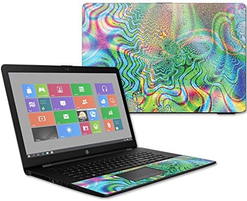 MightySkins Glossy Glitter Skin for HP 17t Laptop 17.3" (2017) - Psychedelic | Protective, Durable High-Gloss Glitter Finish | Easy to Apply, Remove, and Change Styles | Made in The USA image 5