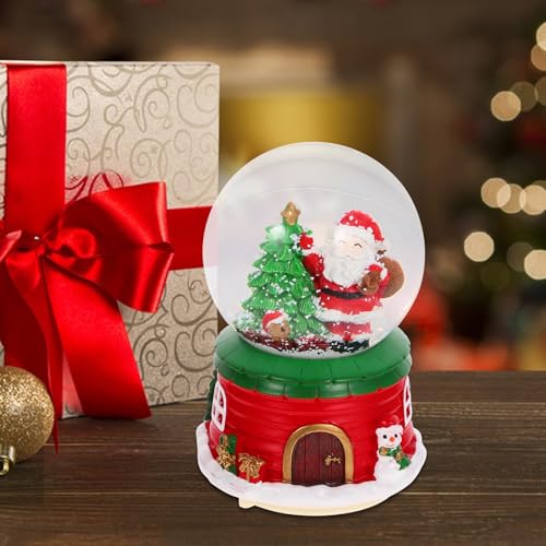 Bola de cristal navideña con caja de música integrada para decoración de escritorio Mipcase 5