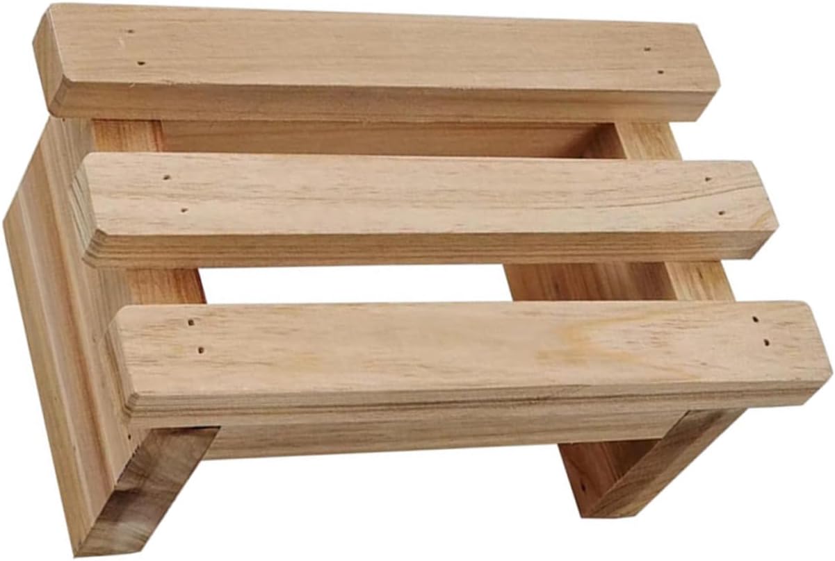 CHILDWEET Wooden Boys and Girls Stool Step Bench and Girls Rest Stool for Bathroom