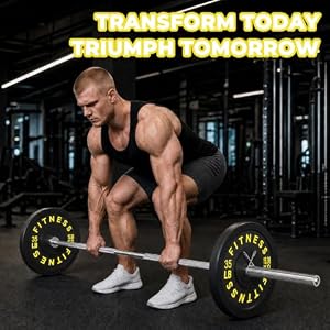 HULKFIT 2-Inch Olympic Rubber Weight Plates Sets, Bumper Plates Set for Strength Training, 120LB Set, Colored — photo 6 of 6