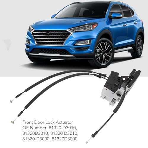 KIMISS Attuatore Serratura Porta Anteriore Destra Per Tucson 2016-2020, Motore Chiusura Lato Passeggero, Codici OE 81320-D3010, In ABS E Acciaio