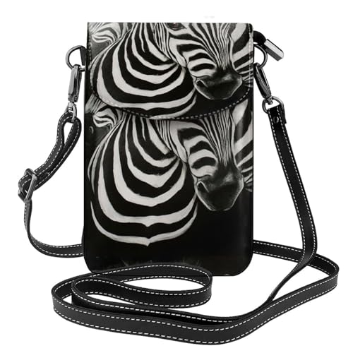 Sac bandoulière porte-téléphone zébré pour ne plus perdre vos cartes