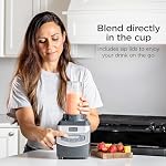 Ninja BL660C Professional Countertop Blender With 1100-Watt Base,72Oz Total Crushing Pitcher and(2)16 Oz Cups For Frozen Drinksand Smoothies,Silver/Gray,1100W,(Canadian Version)Silver/Grey,7.8 Pounds