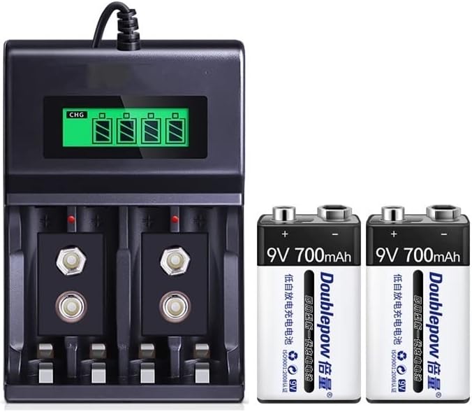 PEPDRO 9v Lithium Battery Rechargeable Battery Set Multifunctional 5 No.7 Universal Charger 6f22 Nine Volt Lithium Battery