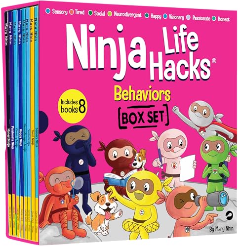 Cover of Ninja Life Hacks Behaviors 8 Book Box Set, (Books 88-96