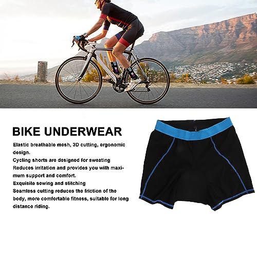 Roupa íntima Masculina de Ciclismo, 3D Acolchoada para Bicicleta Masculina Cinto Elástico Respirável