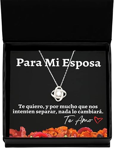 Miniatura 1 de Cadena de oro para esposa con mensaje personalizado, regalo de aniversario de boda o Navidad, collar para mujer