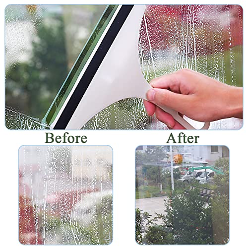 6 Pcs Squeegee For Shower,Hand Held Rubber Glass Shower Squeegee, With Hanging Hole Squeegee For Shower, Glass Door, Car Windows,Multifunctional Squeegee Tool #TOP2
