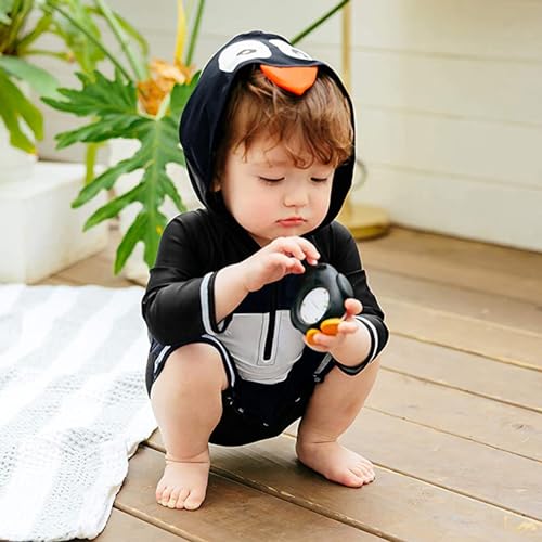 4t Girls Swimming Suit Summer Toddler Boys Girls Long Sleeve Cartoon Penguin Prints Swimwear Beach Swimsuit Boys2