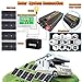 ZXDZTZ Complete Solar Inverter Kit 4000W/6000W Inverter with 100W Panels & 50A Charge Controller, Off-Grid Power System for Home Backup, RV, Cabin, Outdoor Energy Use(6000W,12V-220V)