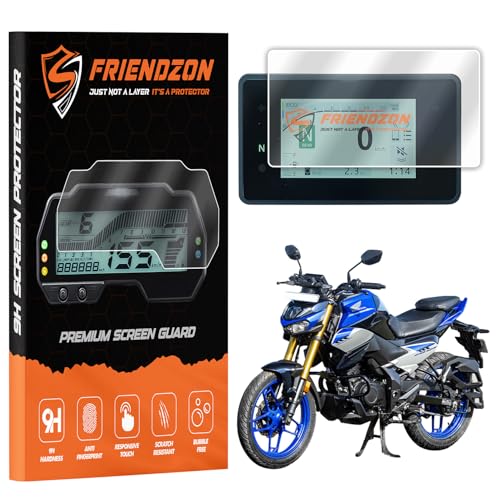Image of 9H Screen Guard Protector For HONDA CB 125 HORNET 2025 Bike || Anti Scratch || Anti-Bubble || HD Clear || TFT Instrument Cluster Protector || Speedometer Accessory [Not Tempered Glass] (Pack of 1)