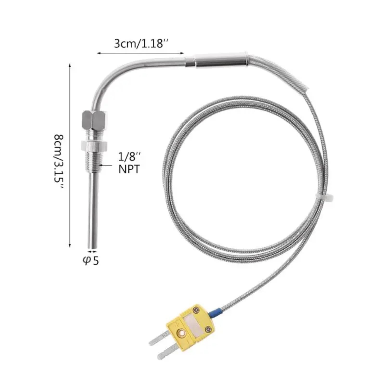 A K 0-1250C Sonda de Temperatura Termopar