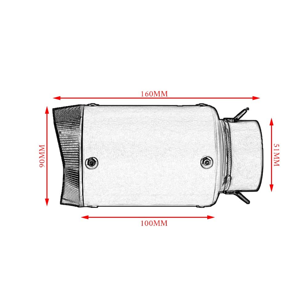 Tubo de Escape Moto Silenciador M-GP Short Acero Inoxidable Titanio