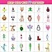 Funtopia Beads for Crafts, Pony Beads Keychain Making Kit, Bead Pets Art Crafts for Kids Beginners, Birthday Party DIY Craft for Girls Boys (1500 Beads, 30 Designs)