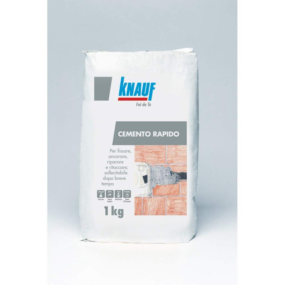 KNAUF Legante Idraulico Antiritiro A Presa Rapida Per Uso Interno Ed Esterno. 1 Kg