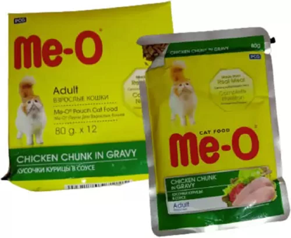 Me-O ME-O Pouch Chicken Chunkin Gravy Pack of 12 Chicken -2 kg (12x-0.17 kg) Wet New Born Young Adult Cat Food (B0BPT6KZN8) Amazon Price History, Amazon Price Tracker