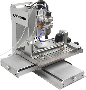 CNC 6040 5-Axis CNC Router Engraving Machine - 2200W Spindle, Water Cooling, Ball Screw, Pillar Type - Wood, Aluminum, Copper, Metal Milling Machine