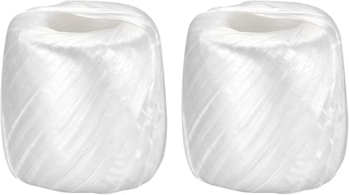 MECCANIXITY Cuerda de plástico de nailon de poliéster para el hogar para embalar manualidades de jardinería, 1,312.3 ft de longitud total, color