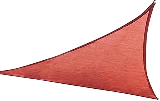 Yardwe Triângulo De Quintal Toldo De Vela Abrigo Toldo De Vela Toldo De Vela De Suspensão Triângulo Dossel Bloco UV Vela Anti-Uv Sombra Solar Viseira De Sol De Areia Bloco Vermelho