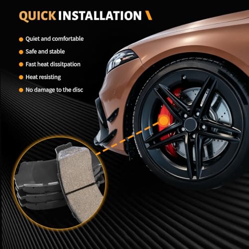 Image of D1192 Front Brake Pads Fit For MAZDA 6 2006-2007 i /s,MAZDA 6 2008-2013 All Models Ceramic Brake Pads 2006 2007 2008 2009 2010 2011 2012 2013 Replacement