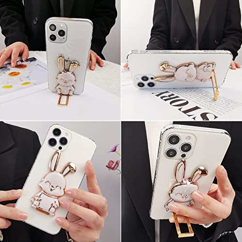 PFLYPF Juego de 3 soportes para teléfono móvil de conejo, soporte para teléfono móvil de mesa 3D, soporte para teléfono móvil con barra telescópica, soporte plegable para teléfono móvil de conejo - imagen 5