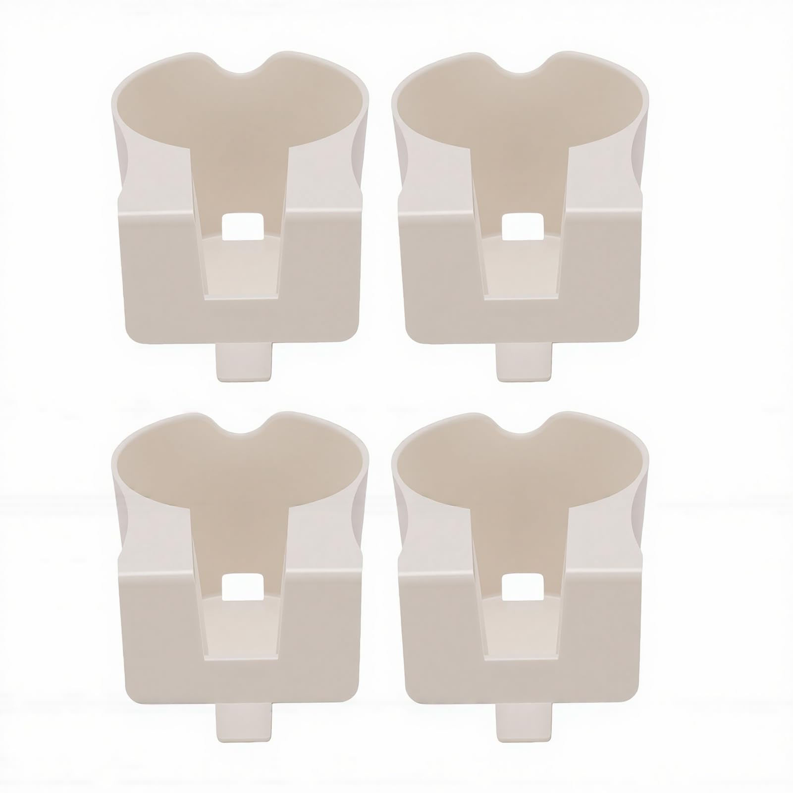 Cocoarm Portabicchieri a Bordo Piscina Confezione da 4 Portabevande in ABS con Morsetto su Portabevande per Piscina 5,9 X 3,9 X 3,4 Pollici per Piscine Fuori Terra Barra Superiore Rotonda per (WHITE)