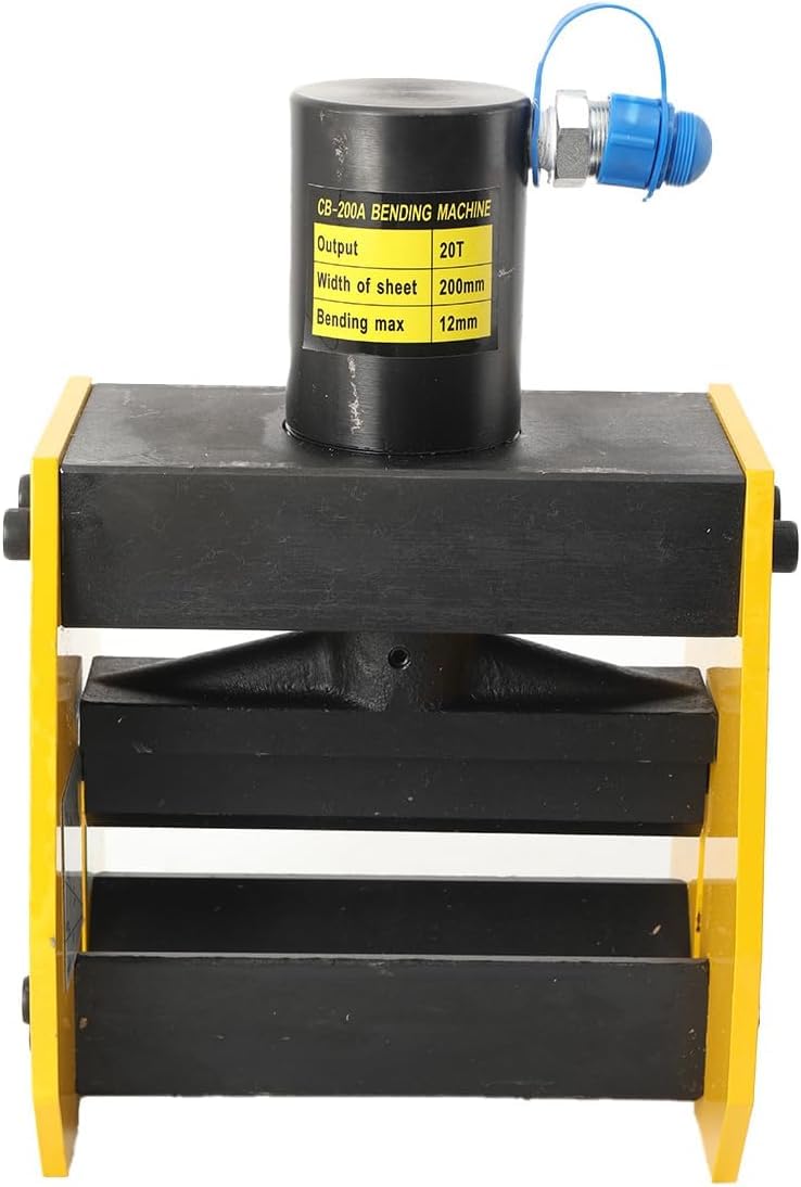 TYH Máquina Dobladora De Barras Colectoras Hidráulica De 20 Toneladas, Herramienta Dobladora De Barras Colectoras De Cobre Cb-200a, Hierro De 8 Mm, Cobre/Aluminio De 12 Mm, Acero Inoxidable De 6 Mm