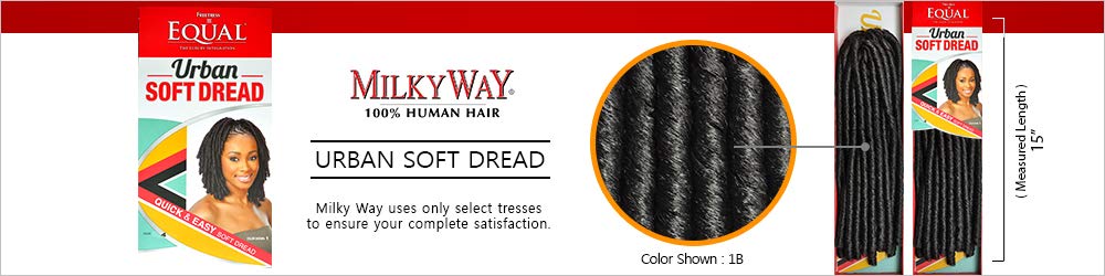 MULTI PACK DEALS! FreeTress Equal Synthetic Hair Braids Urban Soft Dread (6-PACK, 1)