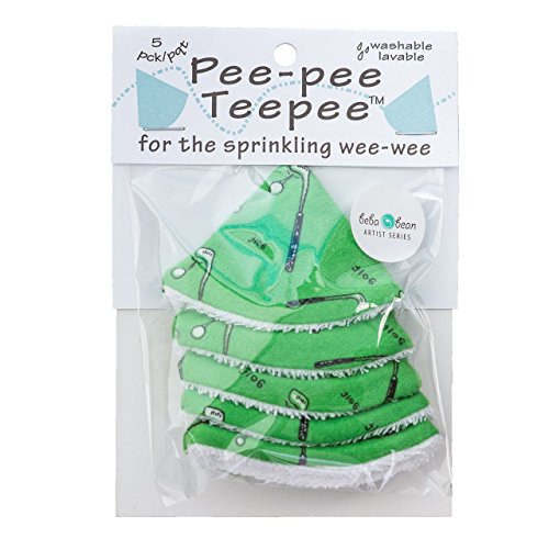 Image of Beba Bean Pee-pee Teepee Golf Green - Cello Bag, 5 Golf Teepees
