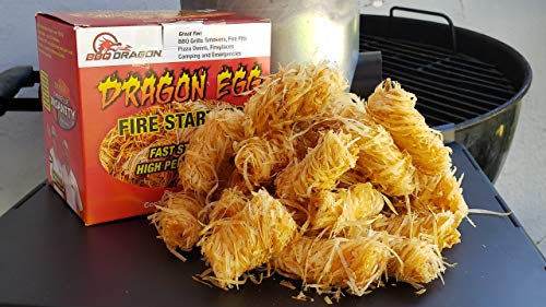 BBQ Dragon Dragon Egg Fire Starter - Fastest Charcoal Starter for Charcoal Grill, Kamado Grills,BBQ Grill, Camping Stove, Green Egg, Grill Lighter Lights Easy, Burns Hot 1500F, Quality - 32 Pack