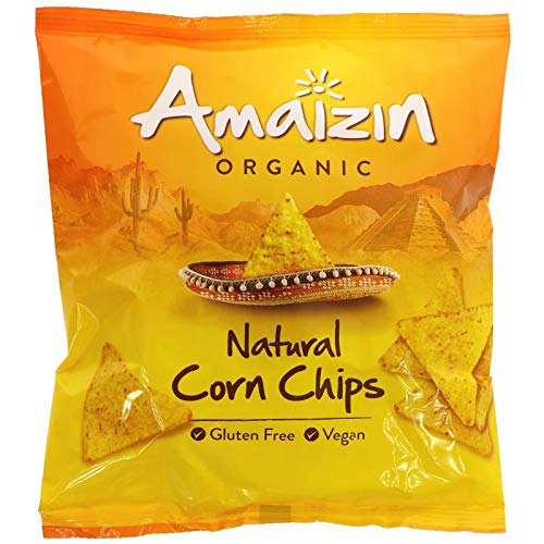 Amaizin Bio Corn Chips Natural 75g (Pack of 16)