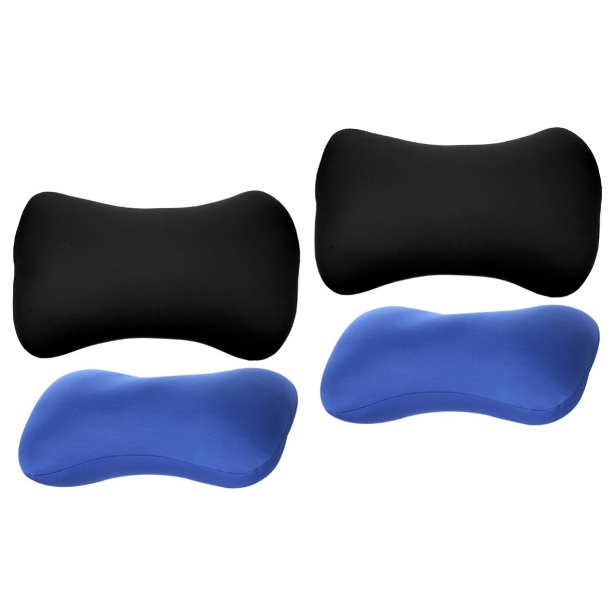 Happyyami 4piezas Almohadas De Viaje Almohadas Cervicales Ergonómicas Accesorio De Descanso para Oficina y Automóvil Soporte Ligero y Portátil Alivio De Fatiga Cervical
