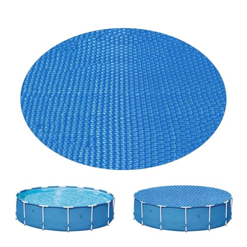 Niesel Copertura solare per piscina, coperta termica riutilizzabile per piscina interrata, protezione UV per esterni, spa, cortile, giardino, terreno estivo