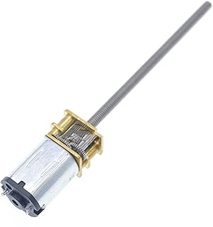 ELLANA Powered Mini Long Shaft M3*55mm N20 Motor, DC3V N20 Screw Reduction Motor, Miniature M3 Screw 55MM Shaft Motor Torque Gear (Size : 100rpm)