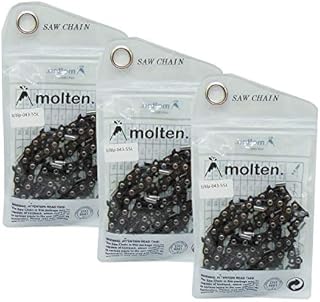 MoltenSales 16'' Chainsaw Chain 3/8 .043 55DL Replacement for Stihl MS170 MS171 MS180 61PMM355 Oregon 90PX055 90PX R55 3 Chains