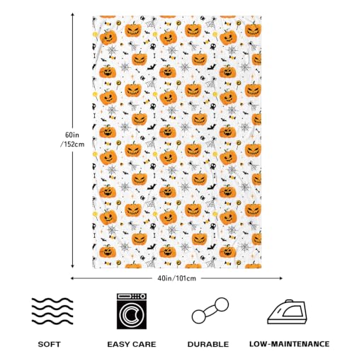 Image of Halloween Pumpkin Blanket, 40x60inches