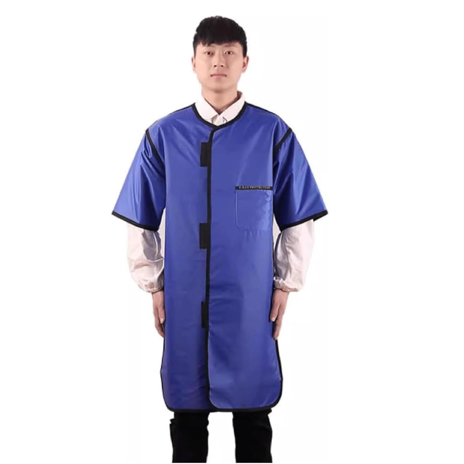 BKEKM Grembiule per Raggi X Grembiule in Piombo da 0,5 Mmpb Grembiule per Uso Medico Grembiule per Radiazioni Gilet per Raggi X 90 cm/100 cm/110 cm Vestiti in Piombo a Maniche Corte per Raggi X