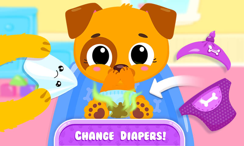 Cute & Tiny Baby Care - My Pet Kitty, Bunny & Puppy