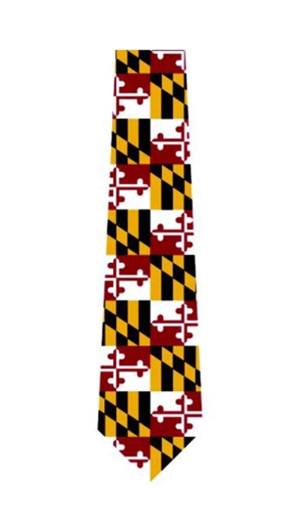 Maryland Flag Polyster Neck Tie