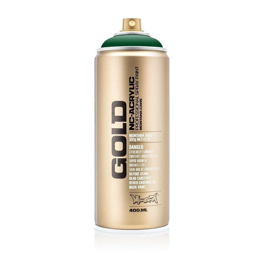 Montana Gold Acrylic Professional Spray Paint - 400 ML Can - Smaragd Green (G 6060)