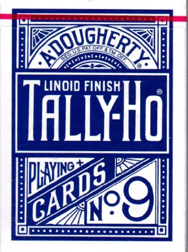 Naipes Tally Ho Fan Blue Back