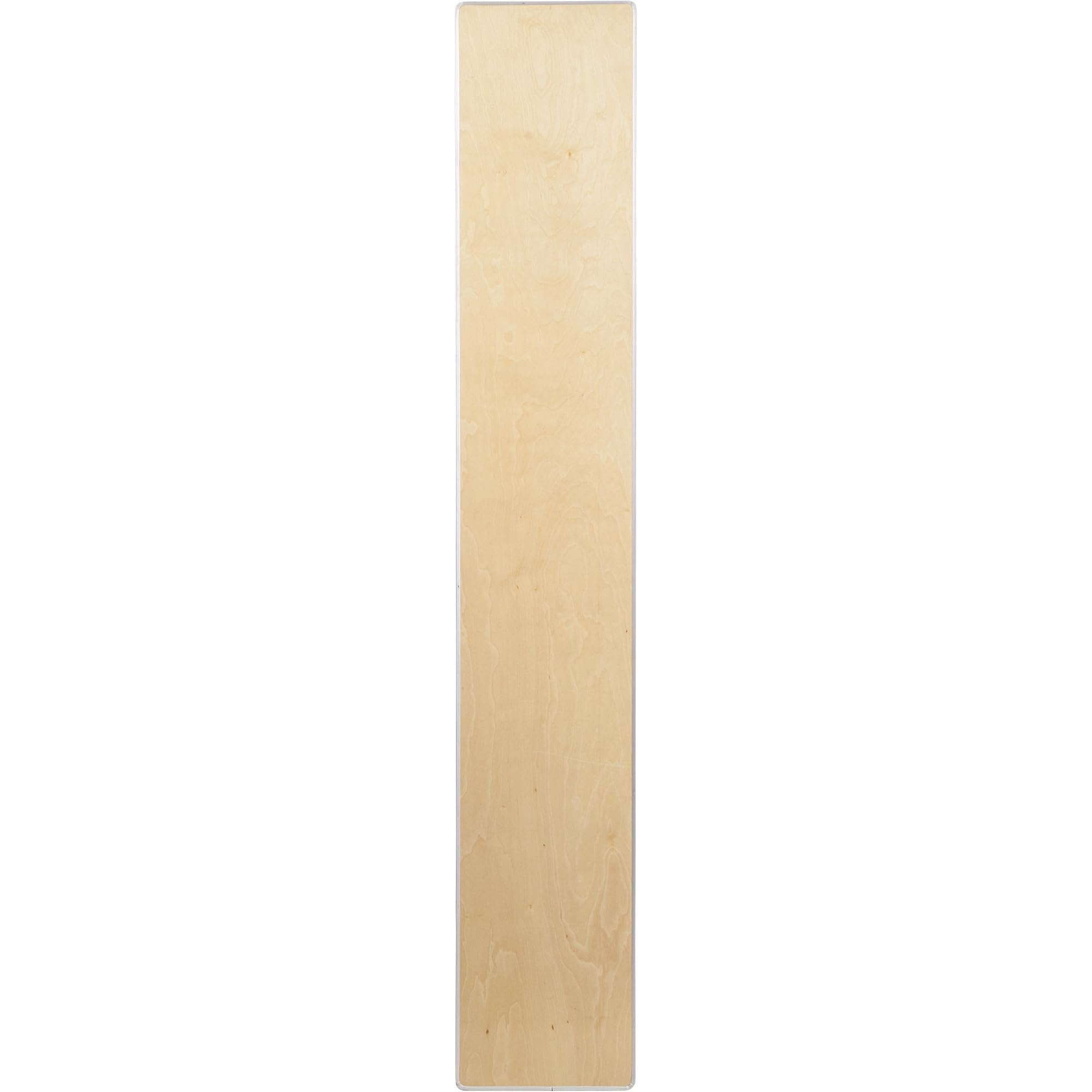 Flash Furniture Amara - Elevador Superior de Barra de Madera de Abedul con Patas Plegables Plateadas, Plegable de Madera y portátil para mesas de Eventos y Bares, 72 x 12 x 12 Pulgadas